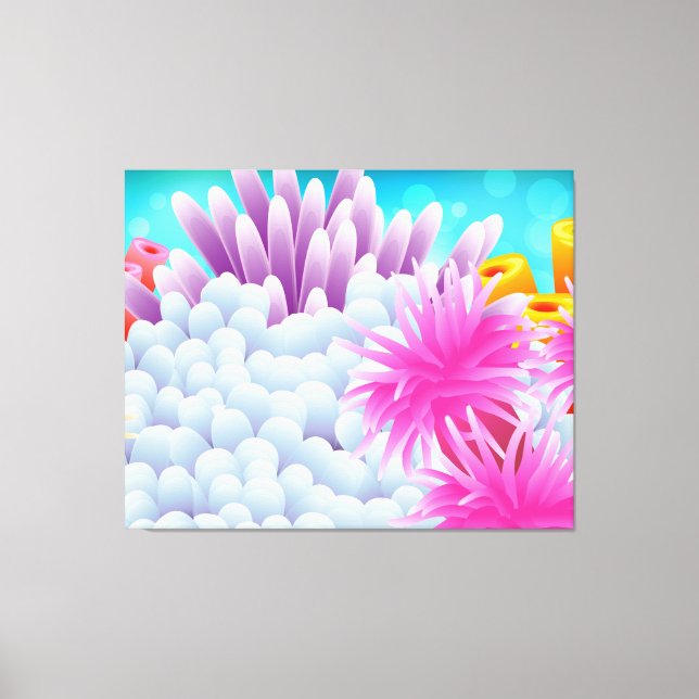 Coral Ocean Canvas Print (Front)