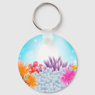 Coral Ocean Keychain
