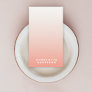 Coral Ombre | Blush Pink Modern Minimalist Stylish Business Card