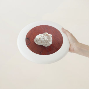 coral on wood Wham-O frisbee
