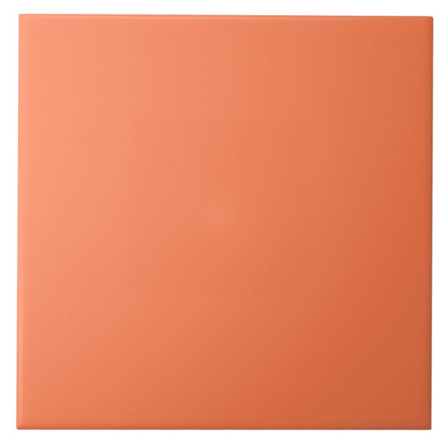 Coral Orange Pastel tile (Front)