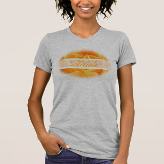 Coral Orange Rose Bride T-Shirt
