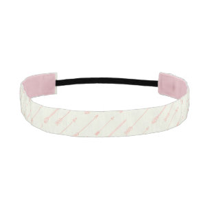 Coral Outlined Arrows Pattern Athletic Headband