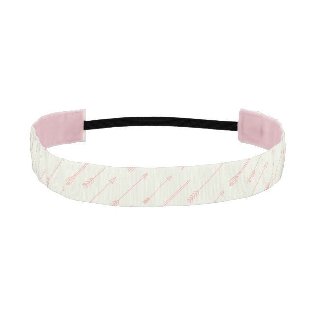 Coral Outlined Arrows Pattern Athletic Headband (Front)
