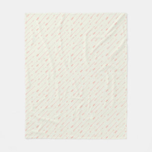 Coral Outlined Arrows Pattern Fleece Blanket