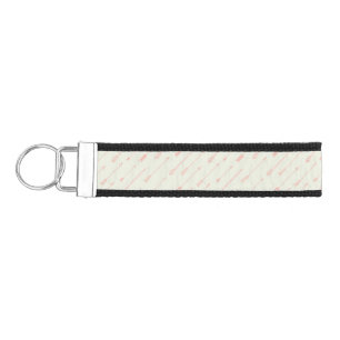 Coral Outlined Arrows Pattern Wrist Keychain