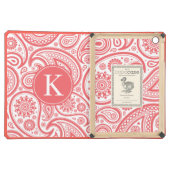 Coral Paisley Pattern iPad Air Case (Front (Flat))