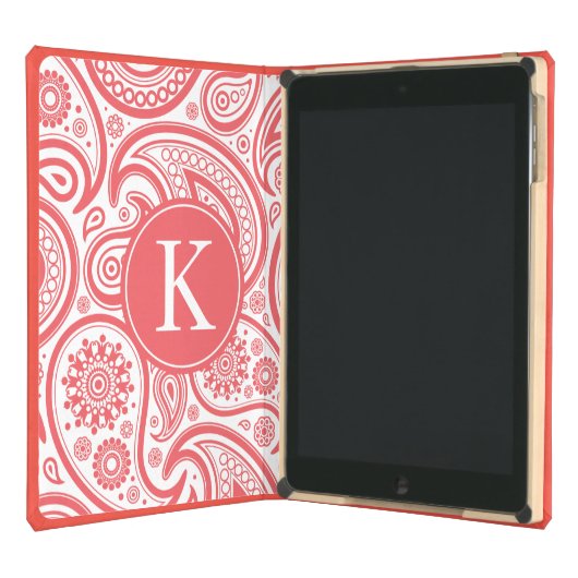 Coral Paisley Pattern iPad Air Case (Open (iPad))