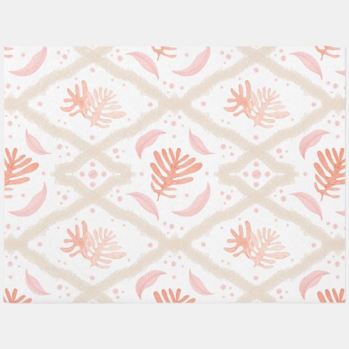 Coral Papaya And Bisque Colored Rug