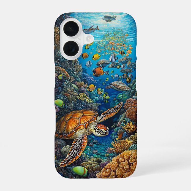 Coral Party iPhone Case (Back)