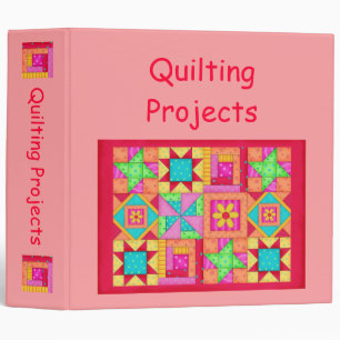 Coral Patchwork Quilt Binder Album