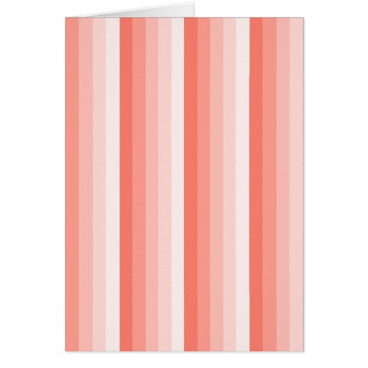 Coral peach shadow stripes cards (Front)