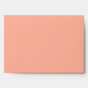 Coral Peach Solid Color Envelope