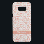 Coral Peach Tropical Girly Flowers Monogram Uncommon Samsung Galaxy S8  Case<br><div class="desc">Stylish and Modern Coral Peach Tropical Girly Flowers Monogram phone case with space for your monogram or name. Easy to customize with text,  fonts,  and colors. Created by Zazzle pro designer BK Thompson exclusively for Cedar and String; please contact us if you need assistance with the design.</div>