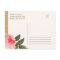 Coral Peonies Save the Date Postcard