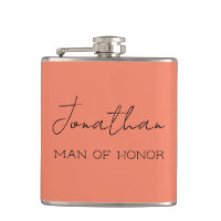 Coral Personalized Man of Honor 