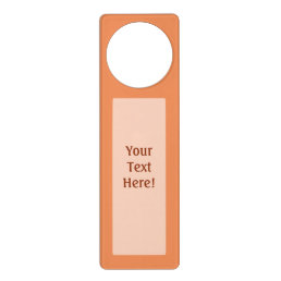 Coral pink decor background ready to customize door hanger