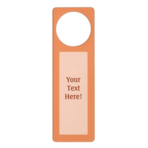 Coral pink decor background ready to customize door hanger