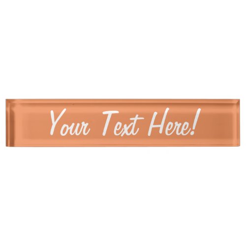Coral pink decor background ready to customize name plate