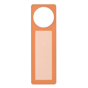 Coral pink decor ready to customize door hanger