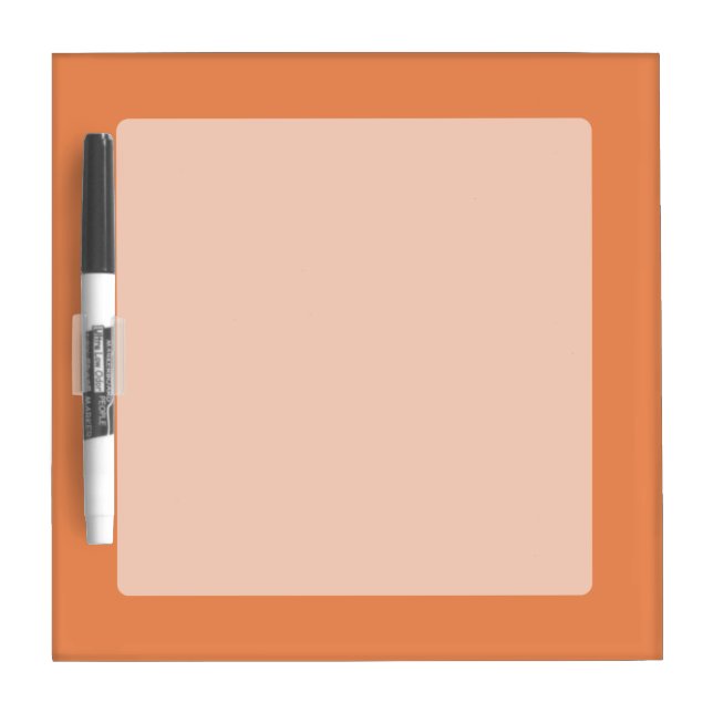 Coral pink decor ready to customize Dry-Erase board (Front)