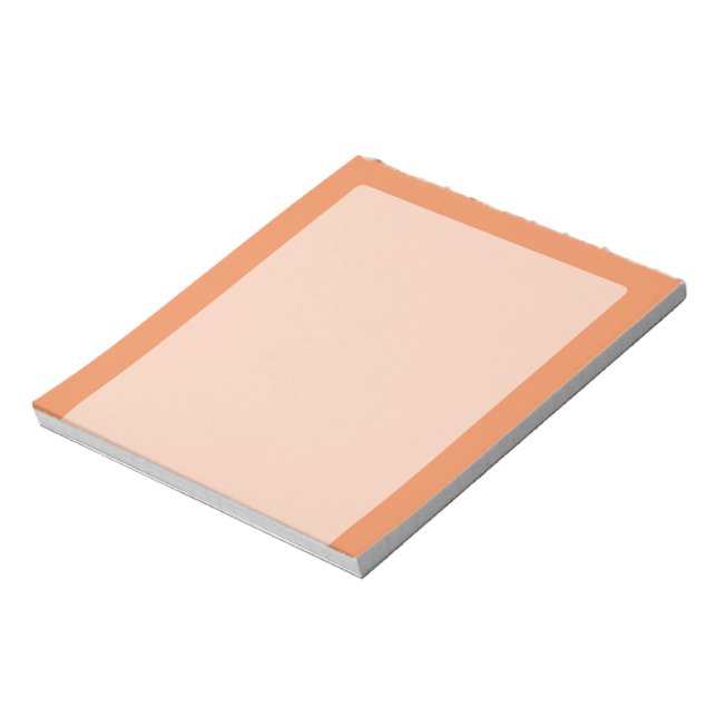 Coral pink decor ready to customize notepad (Rotated)