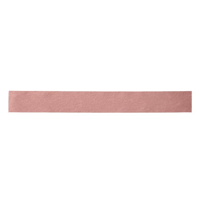Coral Pink Foil Printed Satin Ribbon (Front)