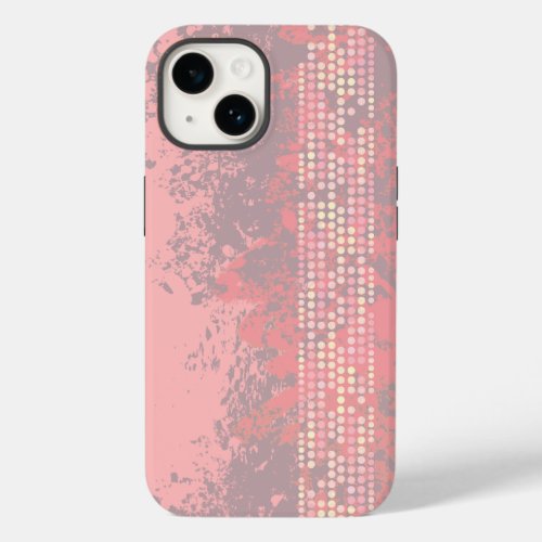 Coral pink girls surf style iphone case