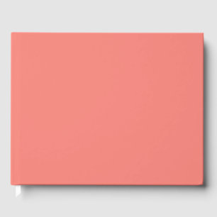 Coral Pink Guest Book