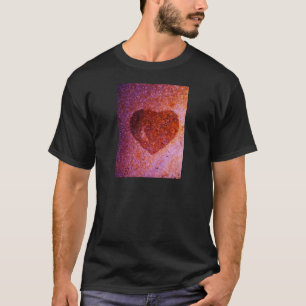 coral pink heart T-Shirt