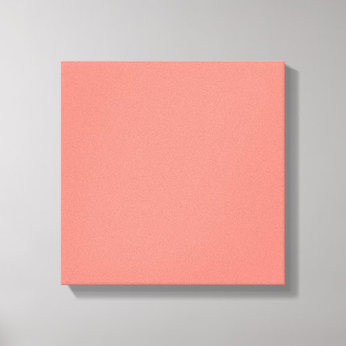 Coral Pink High End Colored Canvas Print