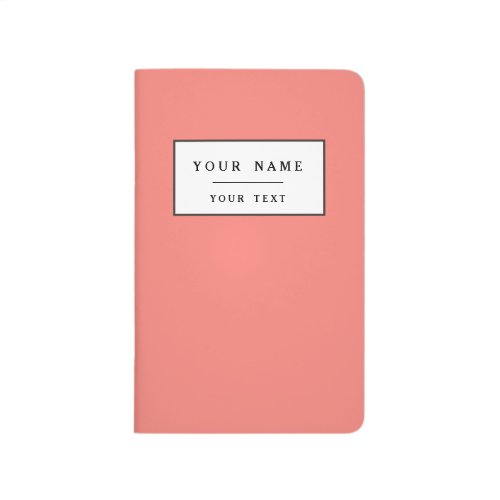 Coral Pink High End Colored Journal