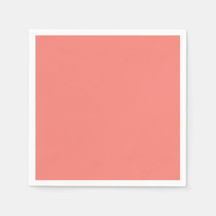Coral Pink High End Colored Paper Napkins