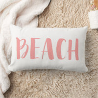 Coral Pink Nautical Stripe Beach House