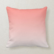 Coral Pink Ombre Gradient Cushion