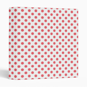 Coral Pink Polka Dots by Shirley Taylor Binder