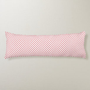 Coral Pink Polka Dots by Shirley Taylor Body Pillow