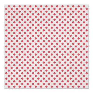 Coral Pink Polka Dots by Shirley Taylor Poster