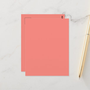 Coral Pink Postcard
