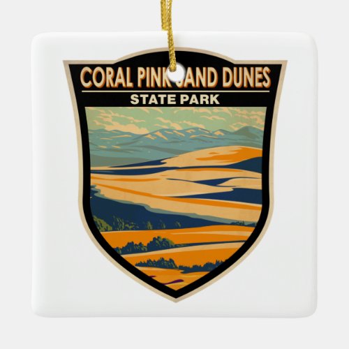 Coral Pink Sand Dunes State Park Utah Vintage Ceramic Ornament
