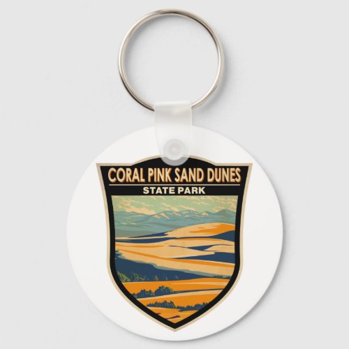 Coral Pink Sand Dunes State Park Utah Vintage Keychain