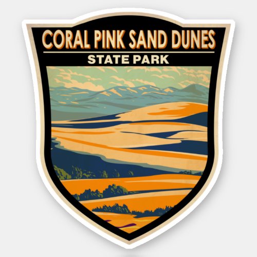 Coral Pink Sand Dunes State Park Utah Vintage Sticker