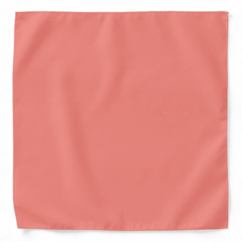 Coral Pink Solid Color Bandana