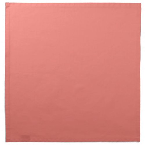 Coral Pink Solid Color Cloth Napkin