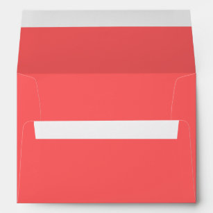 Coral Pink  (solid color)  Envelope