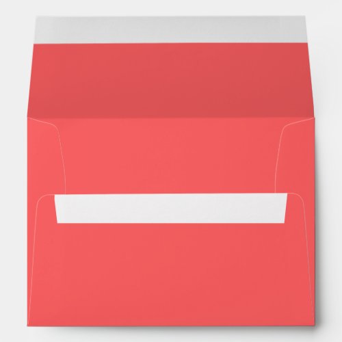 Coral Pink  solid color  Envelope
