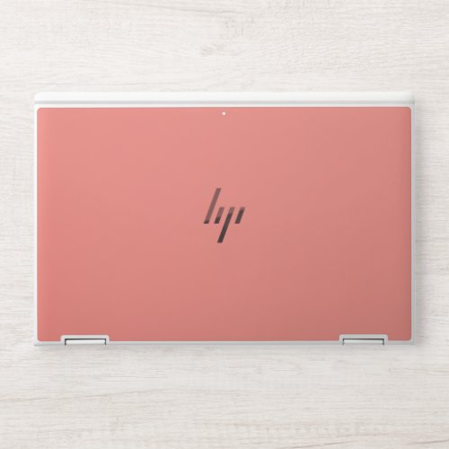 Coral Pink Solid Color HP Laptop Skin