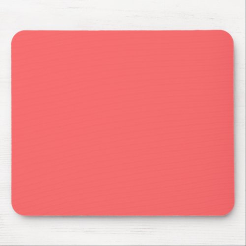 Coral Pink  solid color  Mouse Pad