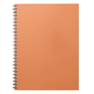 Coral pink solid color ready to customize notebook