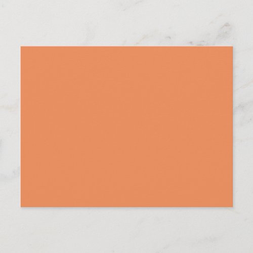 Coral pink solid color ready to customize postcard